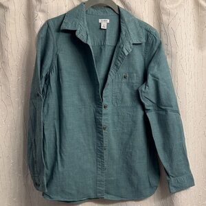 L.L. Bean Sea Green Casual Shirt